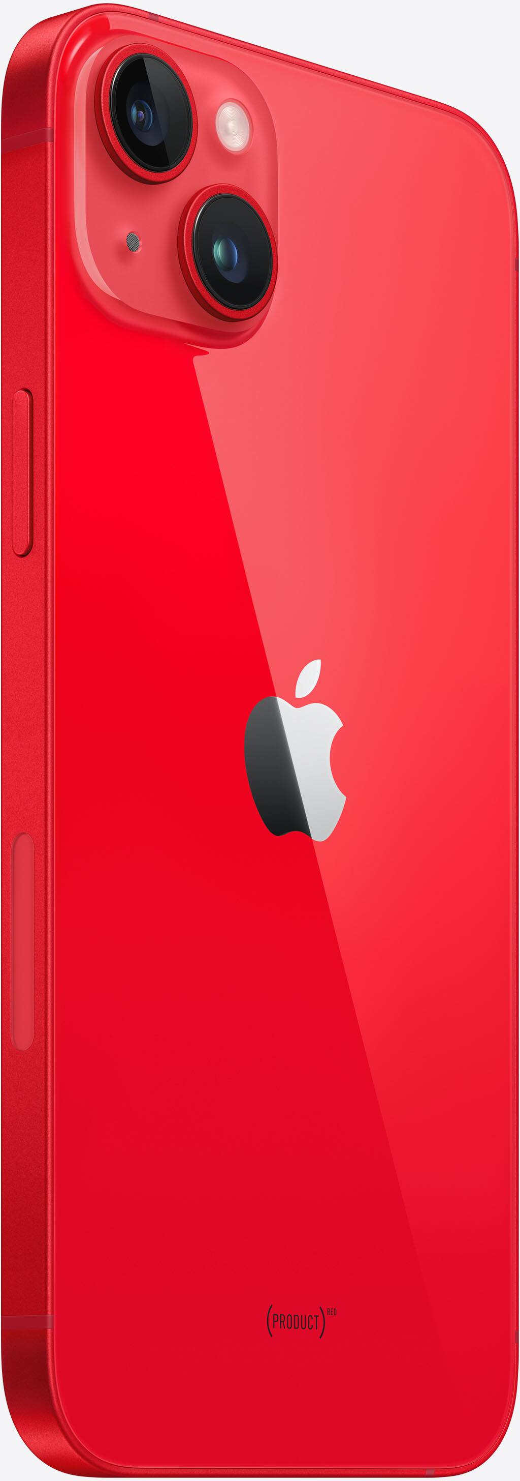 Left View: Apple - iPhone 14 Plus 512GB - (PRODUCT)RED (Verizon)