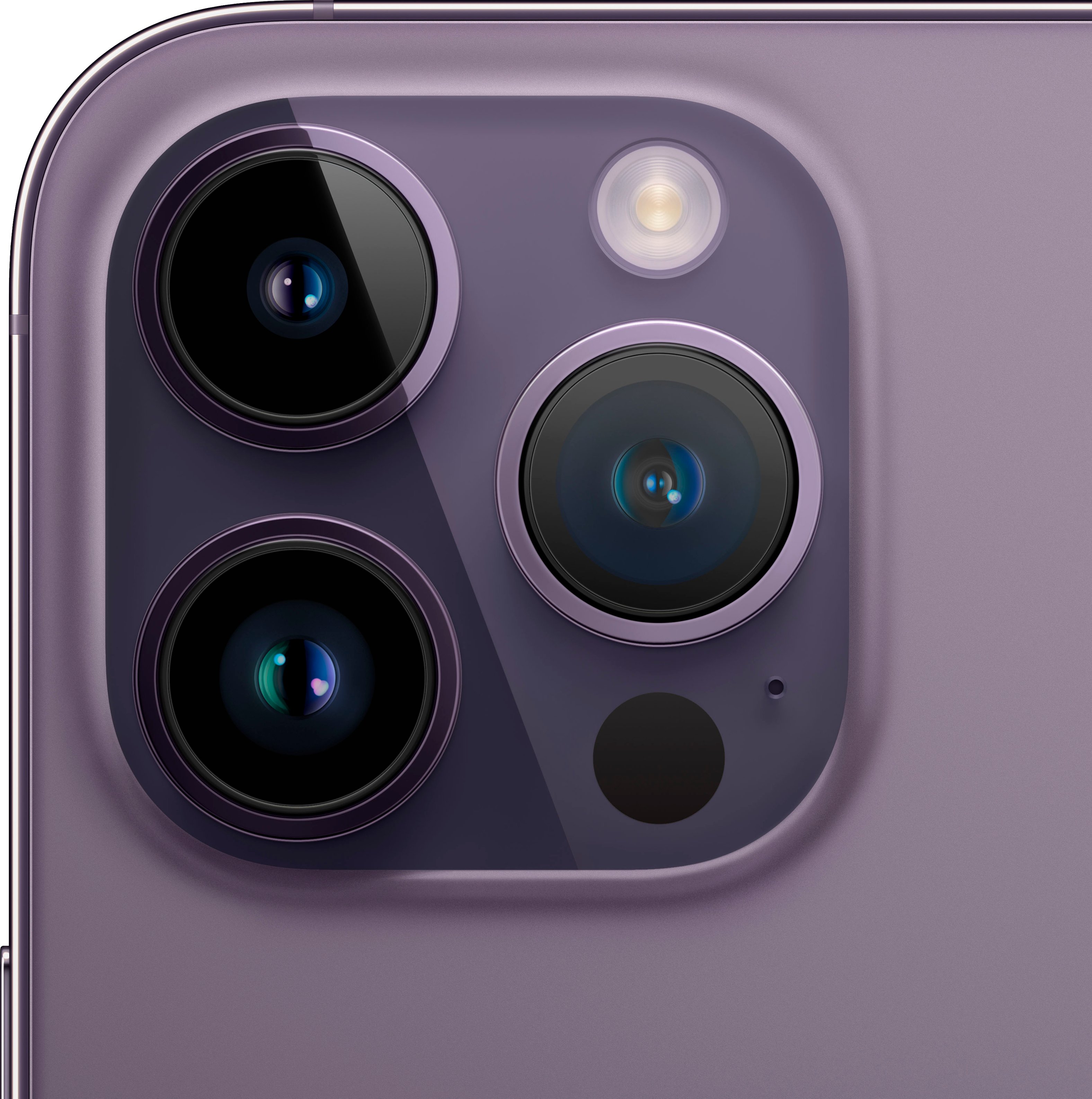 Back View: Apple - iPhone 14 Pro 512GB - Deep Purple (Verizon)