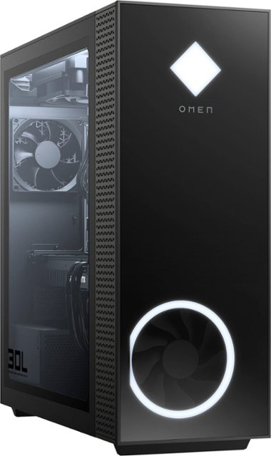 Front Zoom. HP OMEN - Gaming Desktop - AMD Ryzen 7 5800X - 16GB HyperX Memory - NVIDIA GeForce RTX 3070 - 1TB SSD - Jet Black.