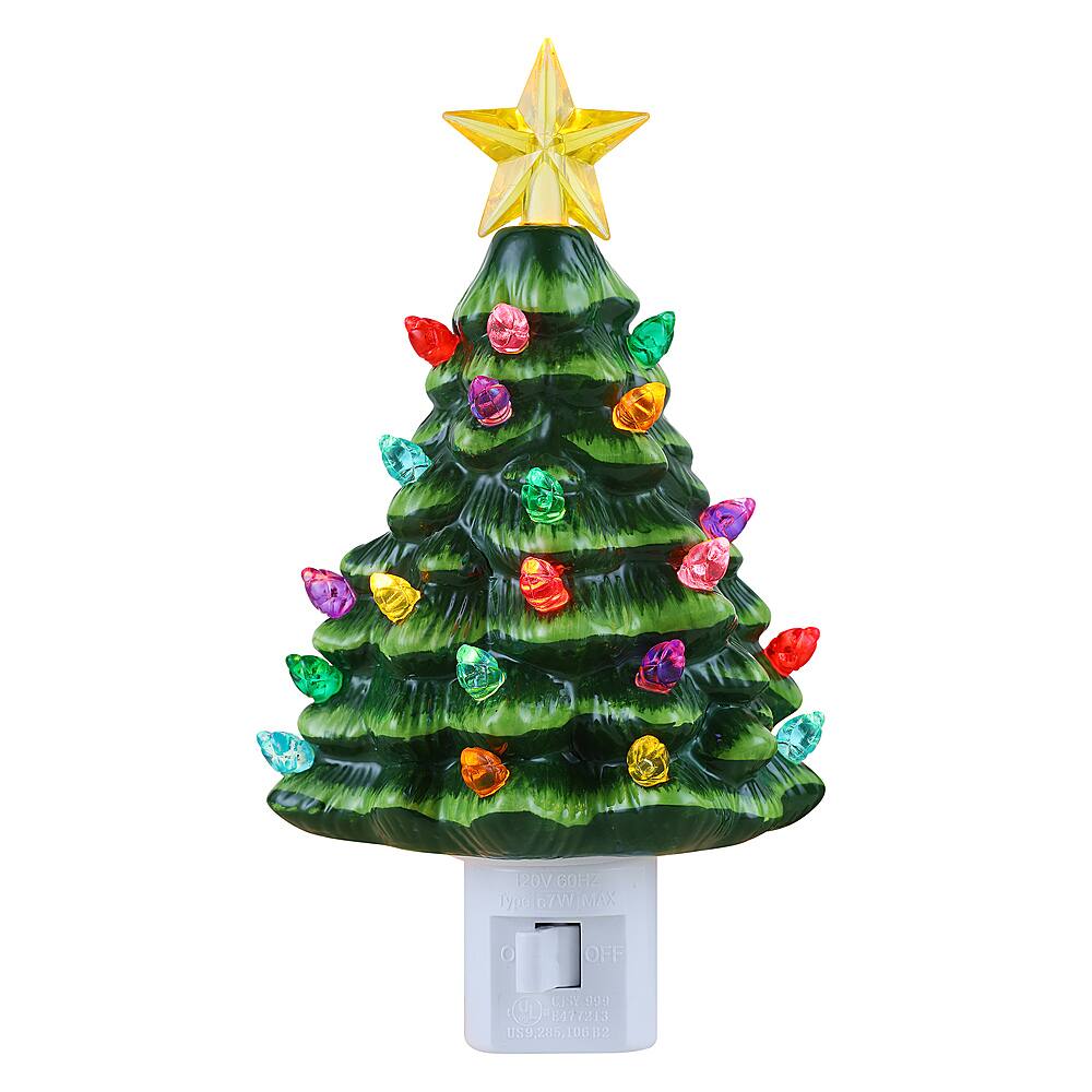 Best Buy: Mr Christmas Green Nostalgic Tree Nightlights Set Of 2 39578