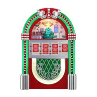 Mr Christmas - 10.5" Vintage Christmas Jukebox - Red - Front_Zoom