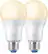 Front. WiZ - A19 Smart LED (2-Pack) - Soft White.