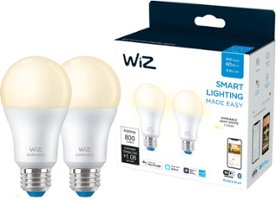 WiZ - A19 Smart LED Soft White (2-pack) - Front_Zoom
