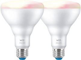 WiZ - BR30 Bulb (2-Pack) - Color and Tunable White - Front_Zoom