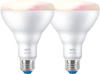 WiZ - BR30 Bulb (2-pack) - Color and Tunable White - Front_Zoom