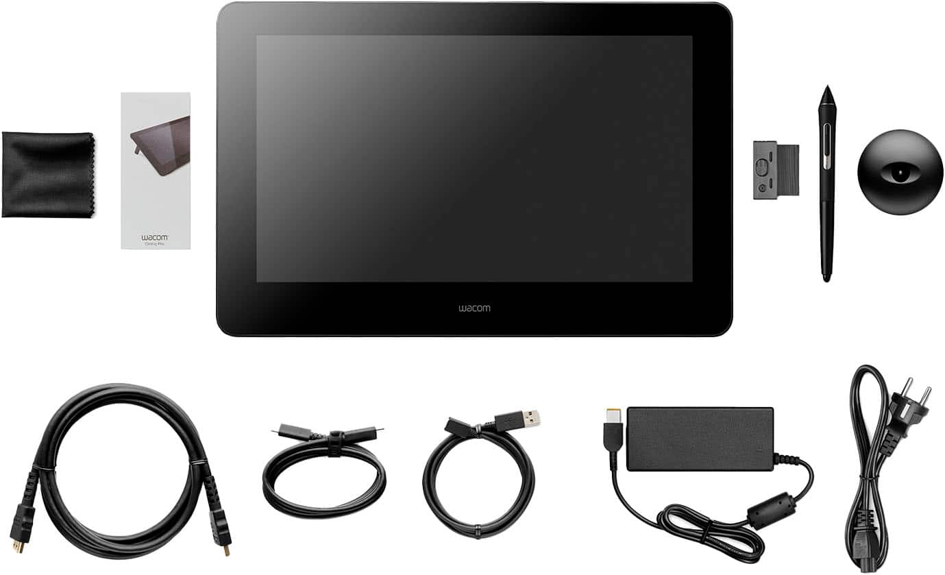  Wacom Cintiq 16 Drawing Tablet with Full HD 15.4-Inch Display  Screen, 8192 Pressure Sensitive Pro Pen 2 Tilt Recognition, Compatible with  Mac OS Windows and All Pens, Black : Electronics