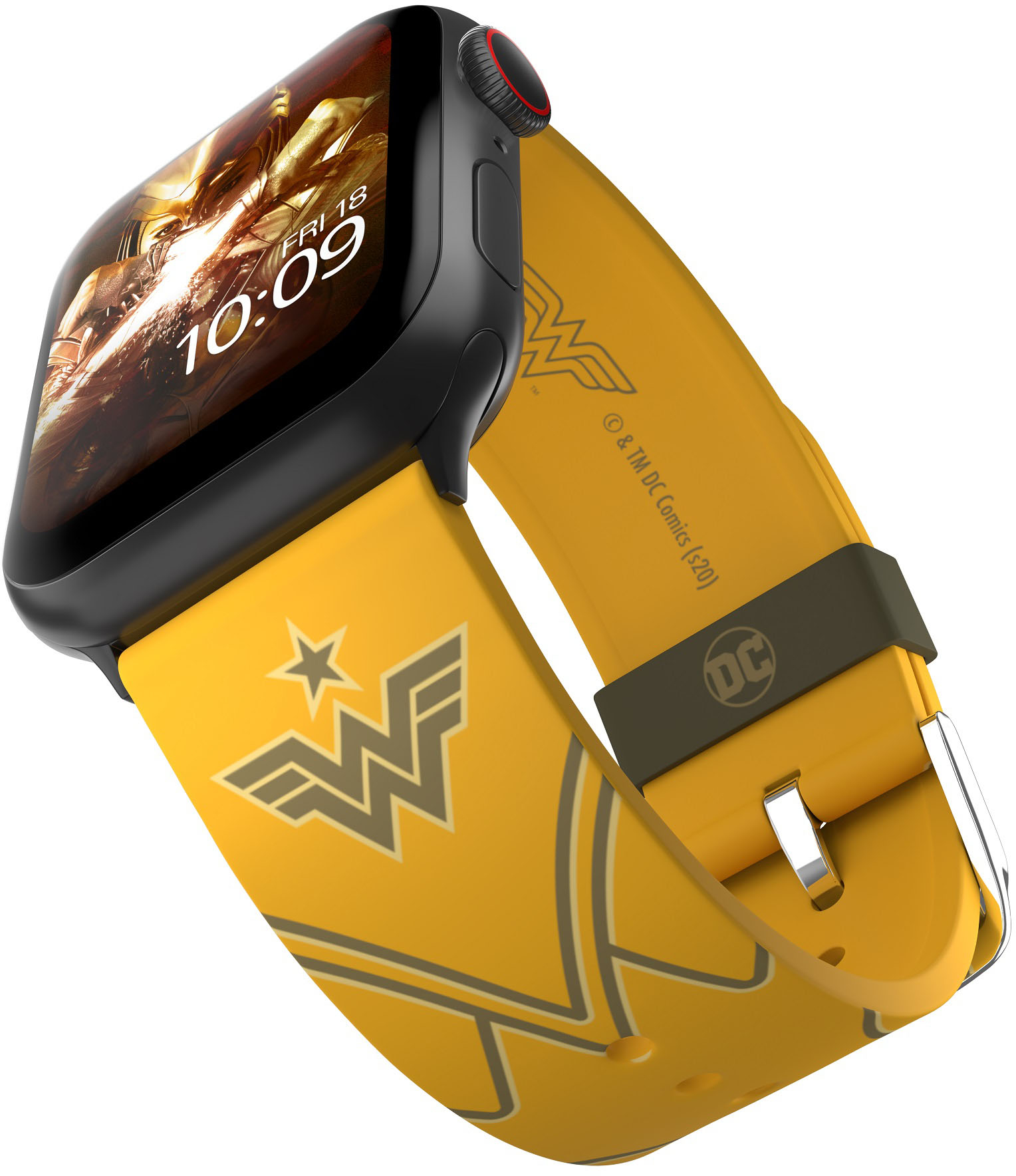 Angle View: MobyFox - DC Comics - WW84 Golden Armor Smartwatch Band - Compatible with Apple Watch - Fits 38mm, 40mm, 42mm and 44mm