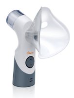 CRANE - Warm Steam & Cool Mist Cordless Portable Mist Inhaler - White/Gray - Front_Zoom
