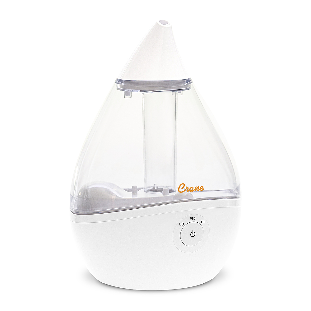 CRANE 0.5 Gal. Droplet Ultrasonic Cool Mist Humidifier Clear/White  EE-5302CW - Best Buy