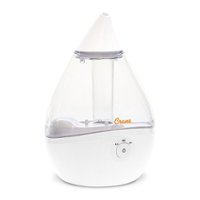 CRANE - 0.5 Gal. Droplet Ultrasonic Cool Mist Humidifier - Clear/White - Front_Zoom