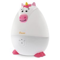 CRANE - 0.5 Gal. Adorable Ultrasonic Cool Mist Humidifier Unicorn - White/Pink - Front_Zoom