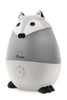 CRANE - .5 Gal. Adorable Ultrasonic Cool Mist Humidifier Fox - Black/White - Angle_Zoom