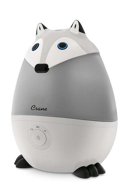 CRANE .5 Gal. Adorable Ultrasonic Cool Mist Humidifier Fox Black