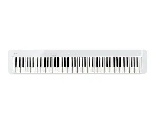 Front. Casio - PX-S1100 Full-Size Keyboard with 88 Keys - White.