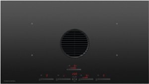 Fisher & Paykel - 36" Downdraft Induction Cooktop Duct Out - Black - Front_Zoom