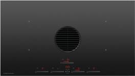Fisher & Paykel - 36 in. Wide 4 Element Downdraft Induction Cooktop Duct Out - Black