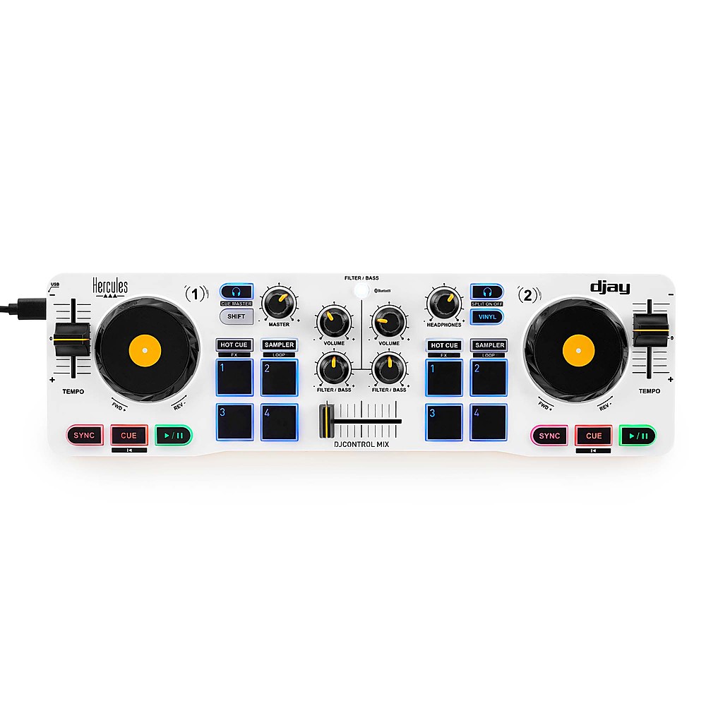 Hercules DJ Control Mix White DJCONTROL-MIX - Best Buy