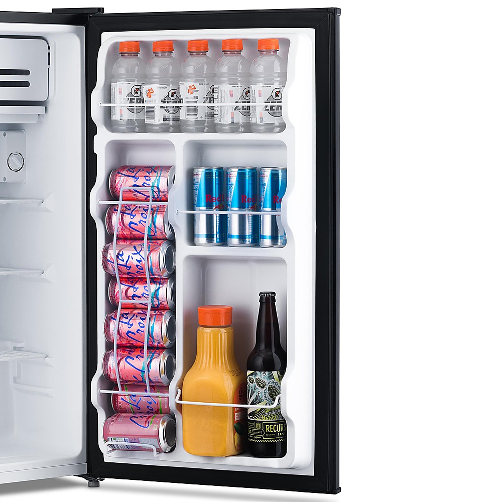 生活家電 冷蔵庫 NewAir 3.3 Cu. Ft. Compact Mini Refrigerator with Freezer, Can Dispenser,  Crisper Drawer and Energy Star Certified Gray NRF033GA00 - Best Buy