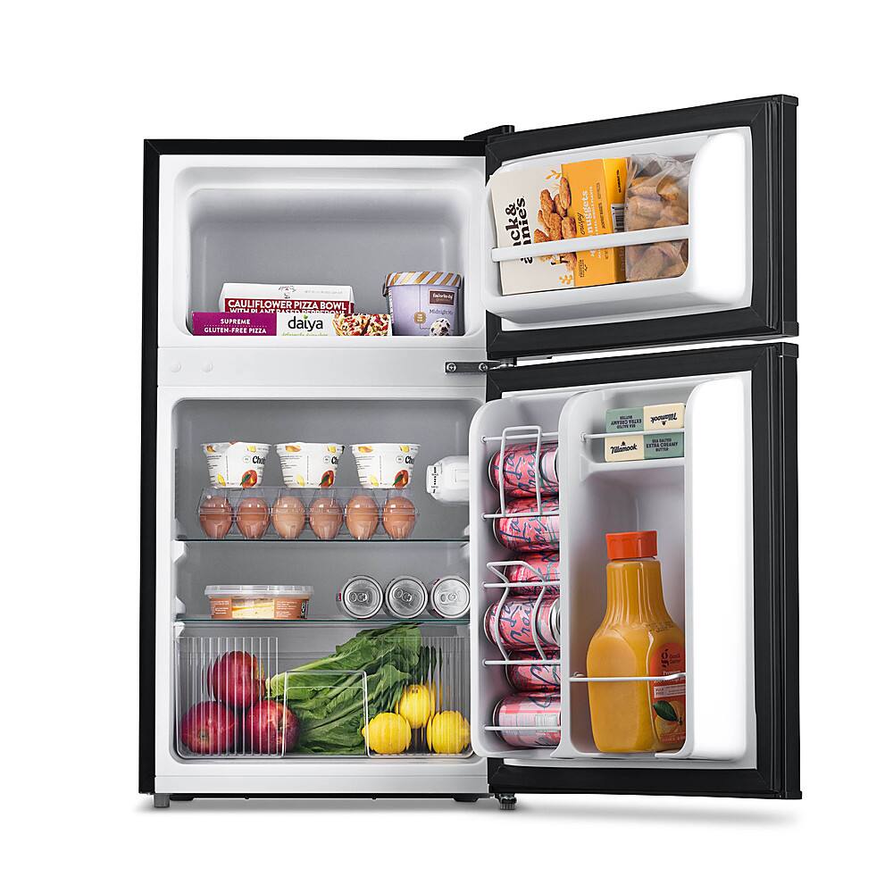 Alt View 20. NewAir - 3.1 Cu. Ft. Compact Mini Refrigerator with Freezer, Can Dispenser and Energy Star - Gray.