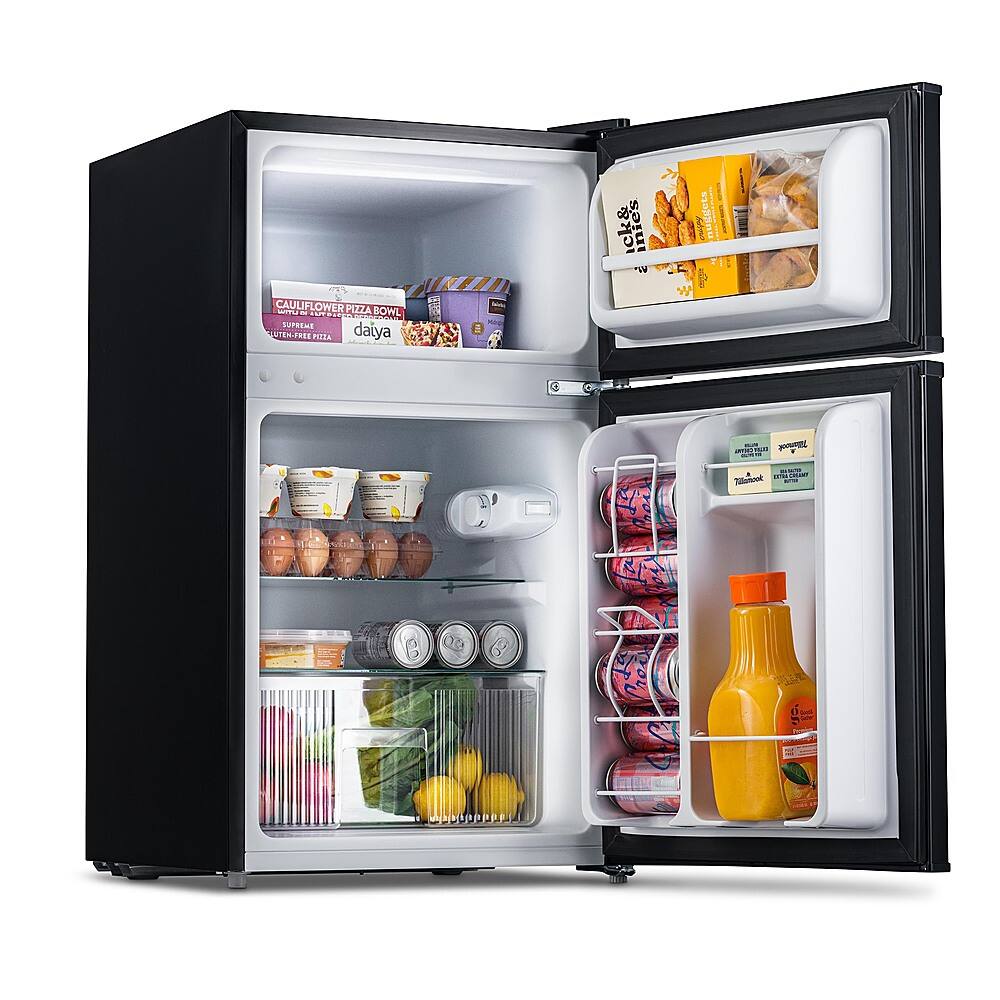 Alt View 24. NewAir - 3.1 Cu. Ft. Compact Mini Refrigerator with Freezer, Can Dispenser and Energy Star - Gray.