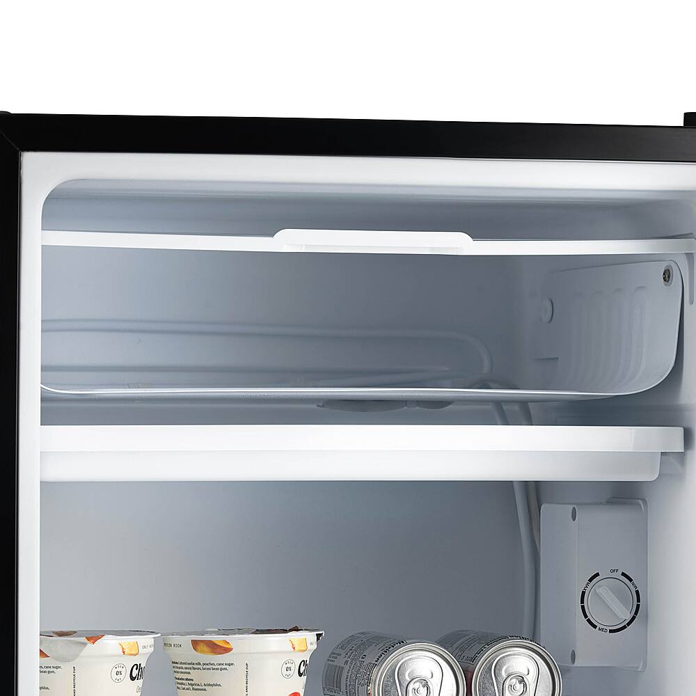 Alt View 24. NewAir - Newair 3.3 Cu. Ft. Compact Mini Refrigerator with Freezer, Can Dispenser, Crisper Drawer and Energy Star Certified - Black.