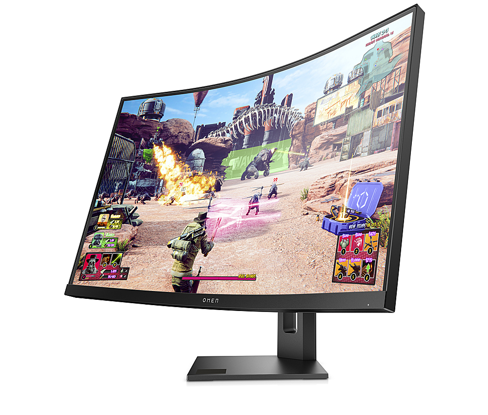 Madeliefje Tussen versnelling HP OMEN 27" QHD Curved 240Hz FreeSync Gaming Monitor ( DisplayPort, HDMI,  USB, Audio Jack) Black Omen 27C - Best Buy