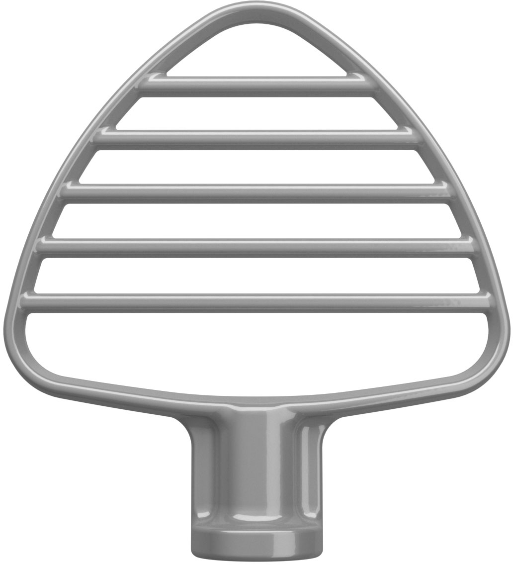 Pastry Beater for KitchenAid Tilt Head Stand Mixers subtle silver