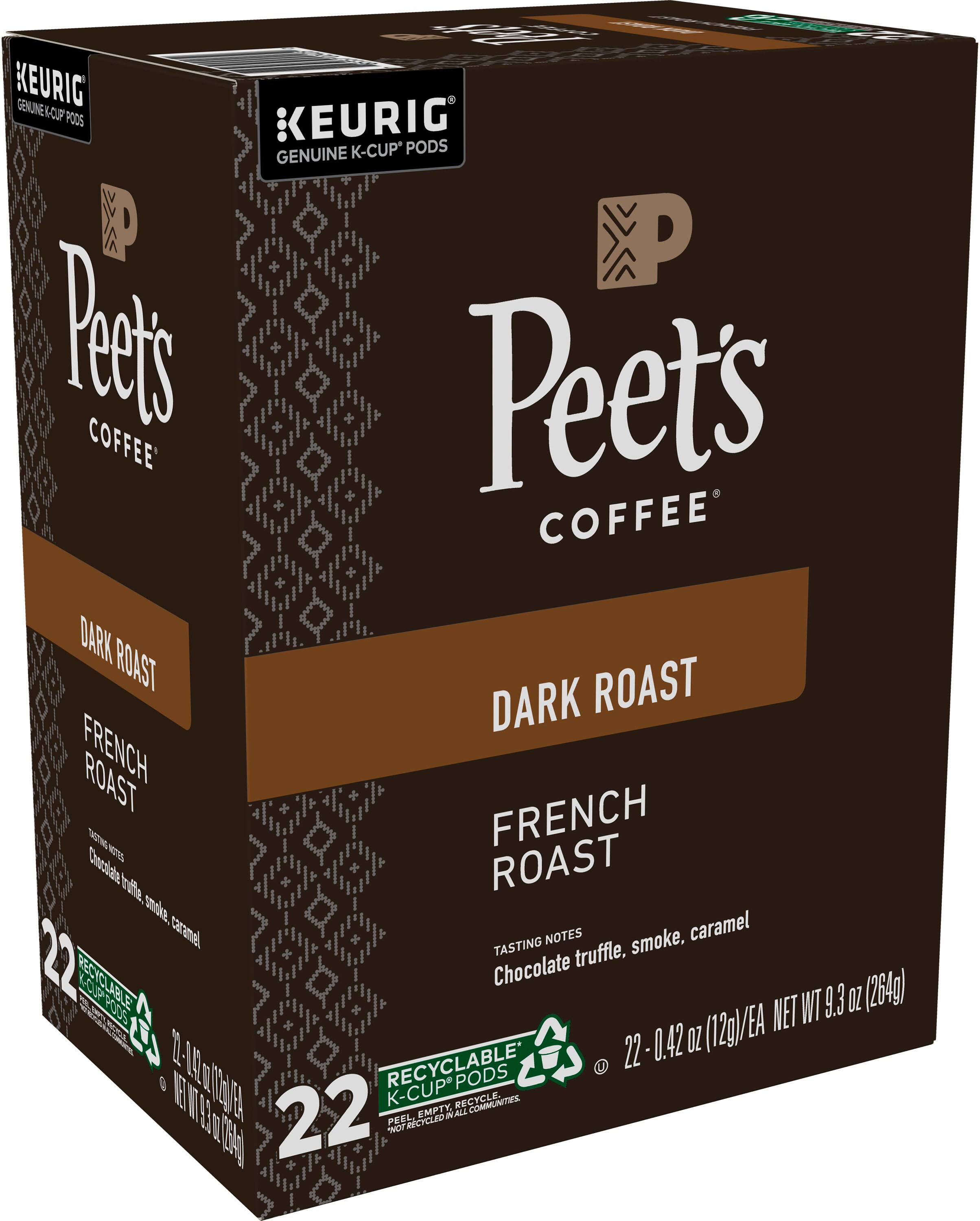 Alt View 14. Peet's Coffee - French Roast Coffee Pods, 22 Count.