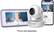 Front. Hubble Connected - Nursery Pal Deluxe 5" Smart HD Wi-Fi Video Baby Monitor - White.
