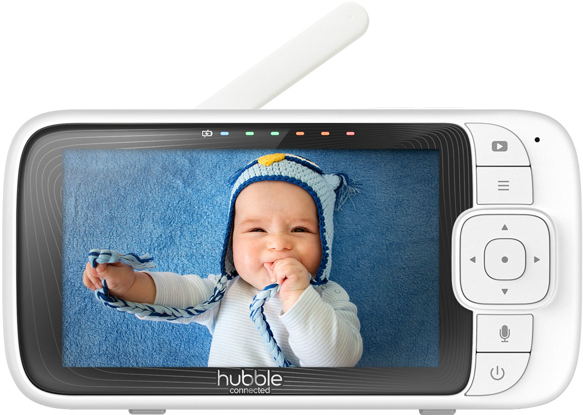 Left View: Hubble Connected - Nursery Pal Cloud 5" Smart HD Wi-Fi Video Baby Monitor