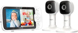 Hubble Connected - Nursery Pal Cloud Twin 5" Smart HD Wi-Fi Video Baby Monitor - White - Front_Zoom