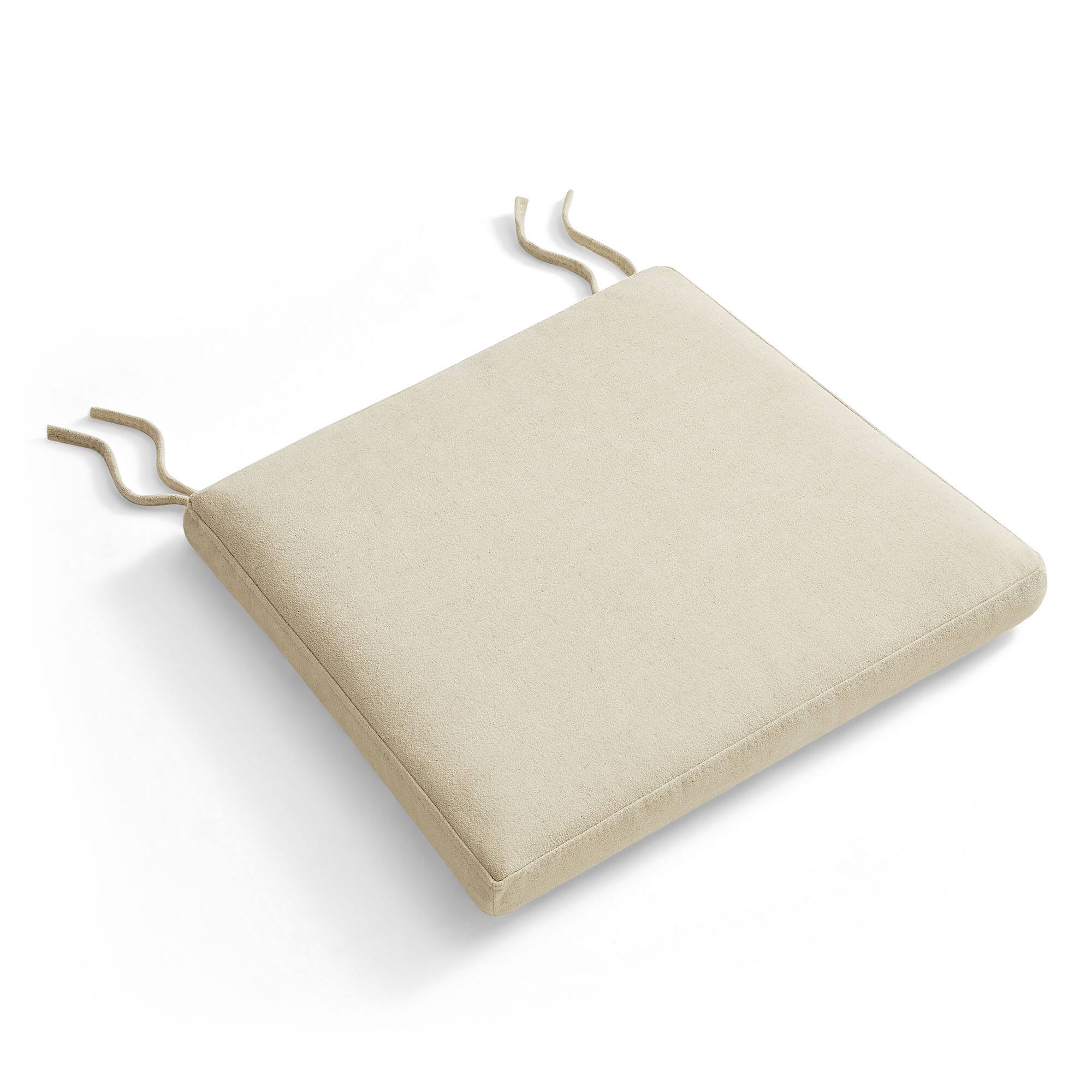 Angle. Modway - Jax Fabric Dining Chair Seat Cushion by Modway - Linen.