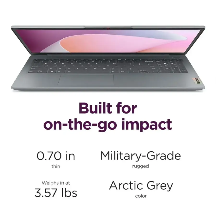 Lenovo Built for on-the-go impact 0.70 in Military-Grade thin rugged Weighs in at 3.57 lbs Arctic Grey color