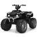 Front. Gymax - Gymax 12V Electric Kids Ride On Car ATV 4-Wheeler Quad w/ Music LED Light Black - Black.