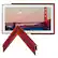 Left. Deco TV Frames - Alloy Prismatic Bezel for Samsung The Frame TV - 85" - Candy Apple Red.