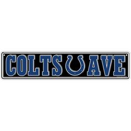 Fan Creations - Indianapolis Colts 4" x 18" Team Boulevard Metal Sign - Multicolor