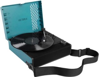 Victrola - Revolution GO Portable Rechargeable Record Player - Blue - Angle_Zoom