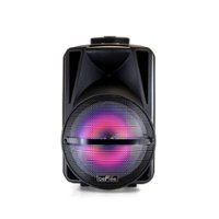 beFree Sound - 12 Inch Bluetooth Portable PA Party Speaker - Black - Front_Zoom