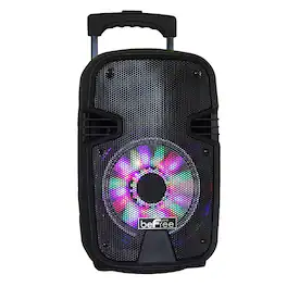 beFree Sound - 8 Inch Bluetooth Portable Party Speaker - Black