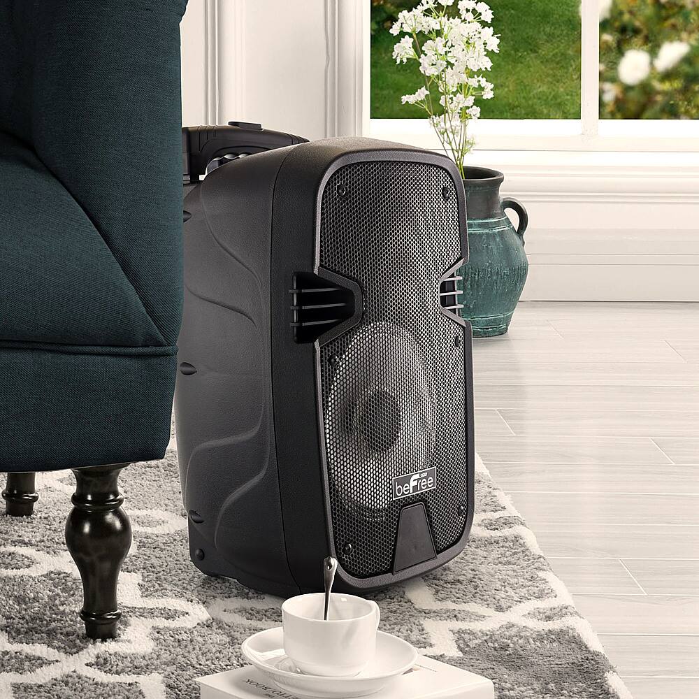Alt View 11. beFree Sound - 8 Inch Bluetooth Portable Party Speaker - Black.