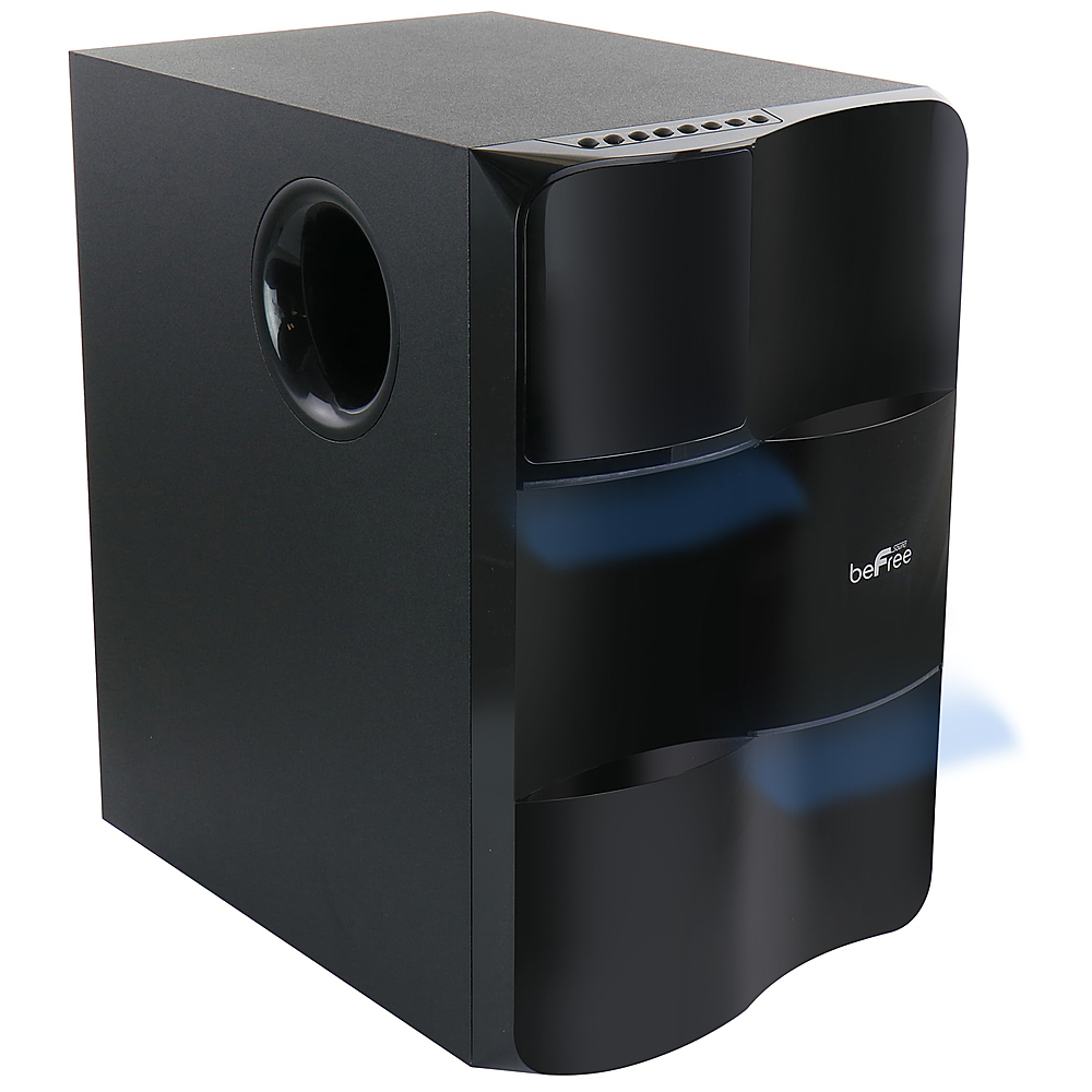 Angle View: beFree Sound 5.1 Channel Surround Sound Bluetooth Speaker System - Black