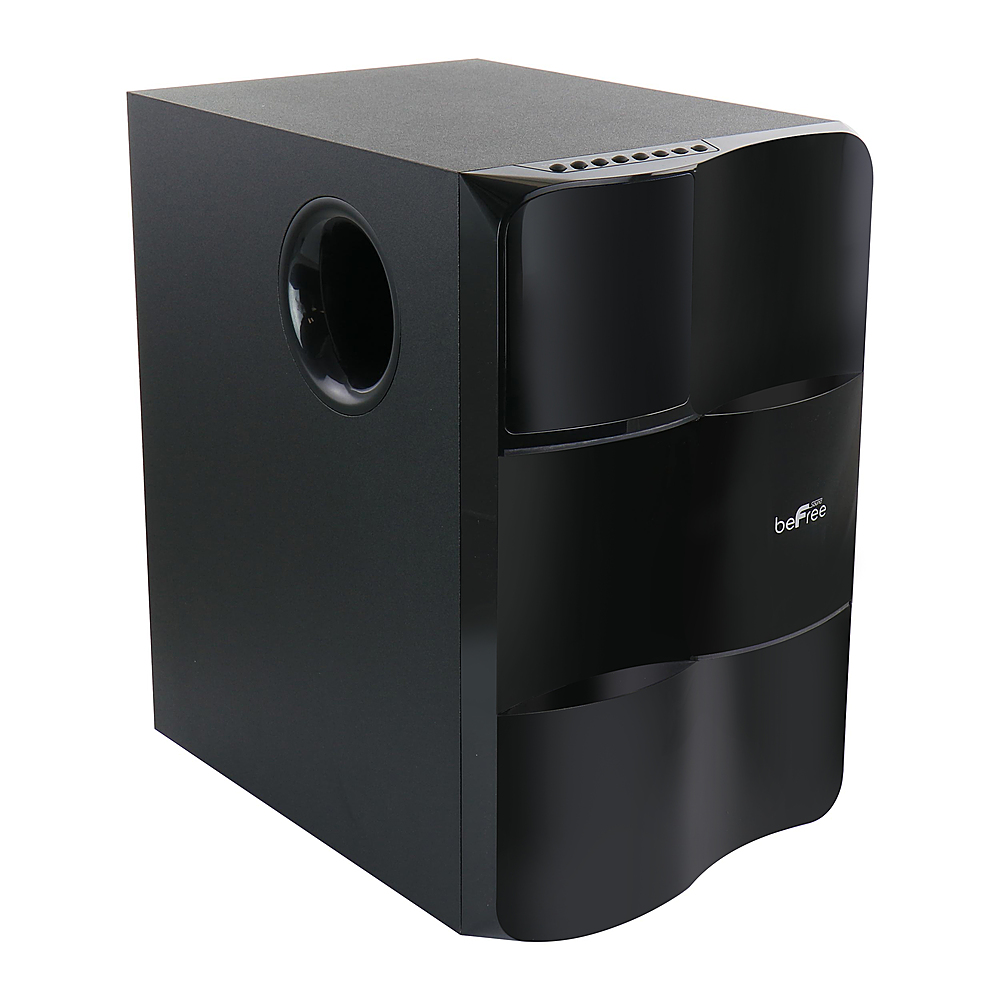 Left View: beFree Sound 5.1 Channel Surround Sound Bluetooth Speaker System - Black