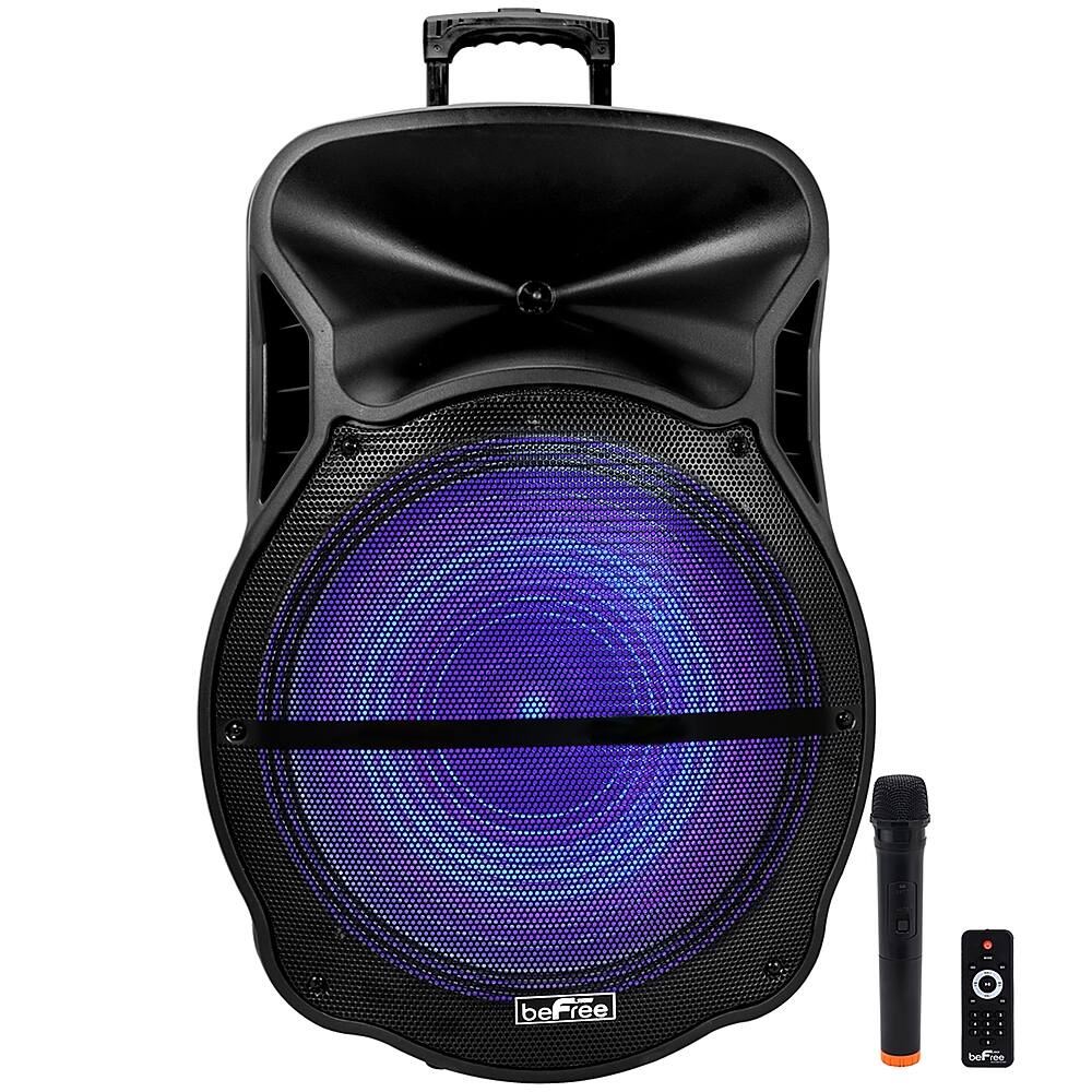 beFree Sound - 18 Inch Bluetooth Portable Party Speaker - Black
