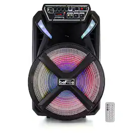beFree Sound - 15 Inch Bluetooth Portable Party Speaker - Black