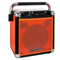 Trexonic - 8 Inch Portable Speaker - Orange - Front_Zoom