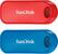 Front. SanDisk - Cruzer Snap 32GB USB 2.0 Type-A Flash Drive (2-Pack) - Red, Blue.
