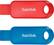 Alt View 11. SanDisk - Cruzer Snap 32GB USB 2.0 Type-A Flash Drive (2-Pack) - Red, Blue.