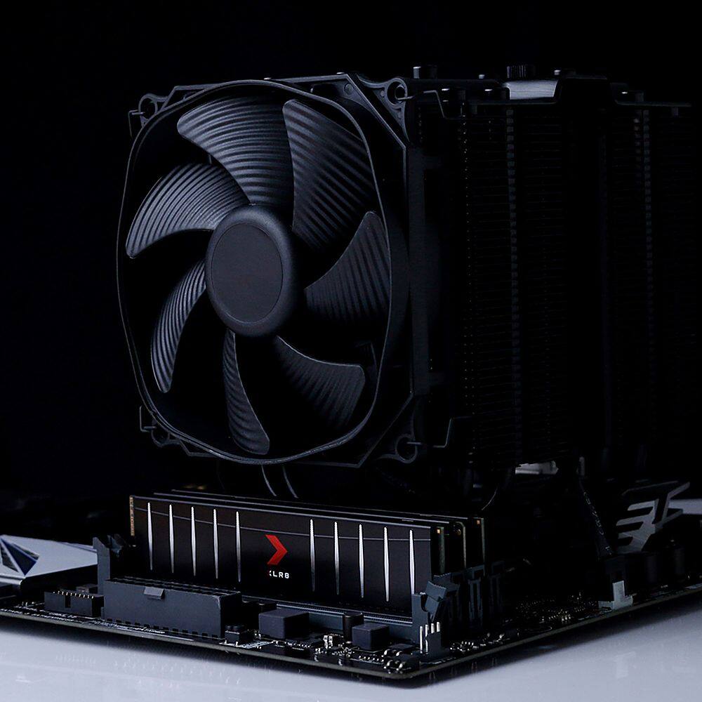 Alt View 11. PNY - XLR8 Gaming 32GB (2x16GB) DDR4 3200MHz Low Profile Desktop Memory Kit - Black.