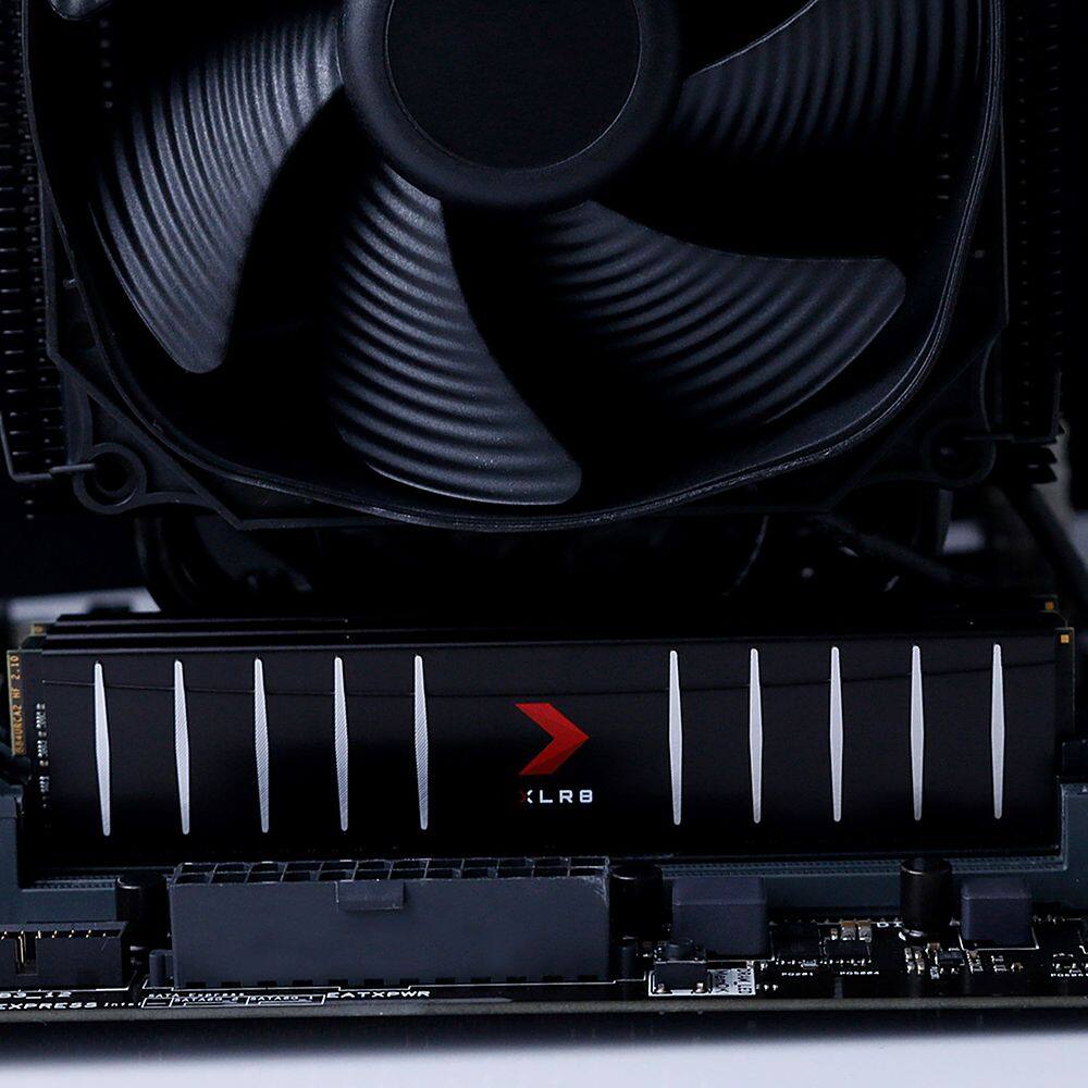 Alt View 12. PNY - XLR8 Gaming 32GB (2x16GB) DDR4 3200MHz Low Profile Desktop Memory Kit - Black.