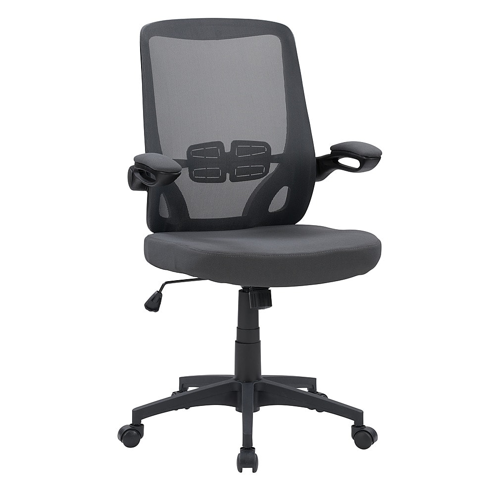 Angle View: CorLiving - Workspace High Mesh Back Office Chair - Grey